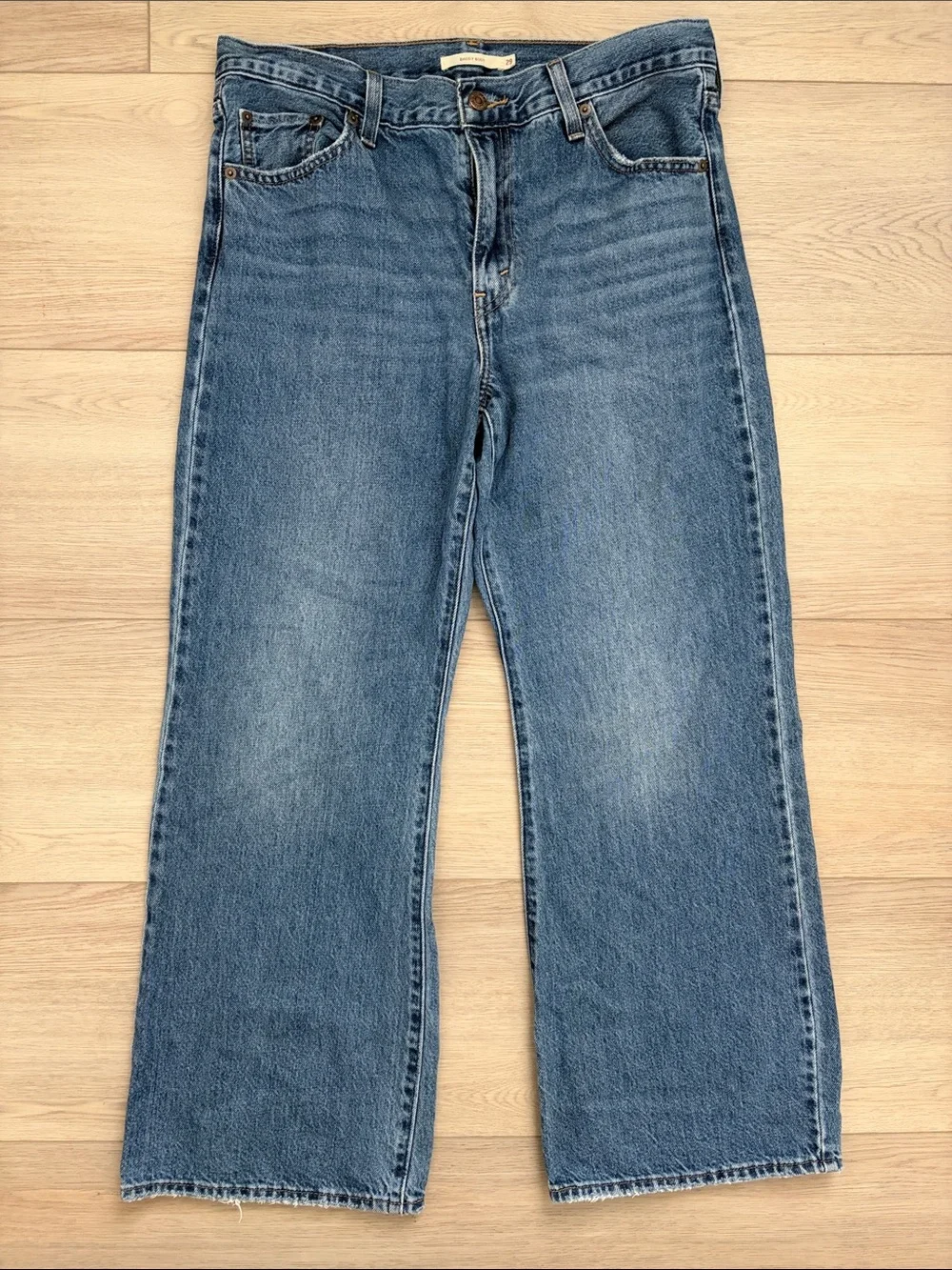 Levi's Men's Baggy Boot Jeans — Faded Blue Denim